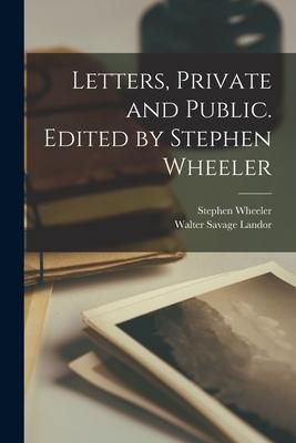 Produktbild: Letters, Private and Public. Edited by Stephen Wheeler