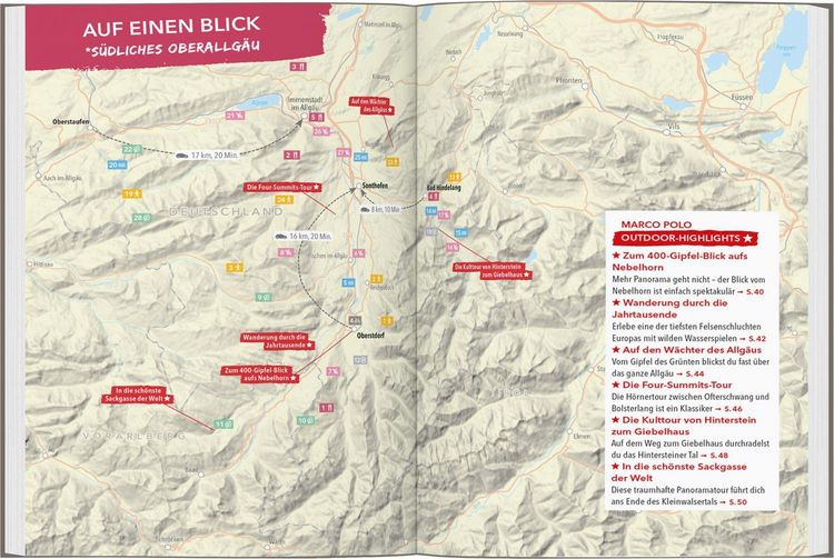 Produktbild: Marco Polo Outdoor Guide Reisef&uuml;hrer Allg&auml;u