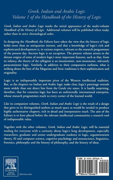 Produktbild: Greek, Indian and Arabic Logic