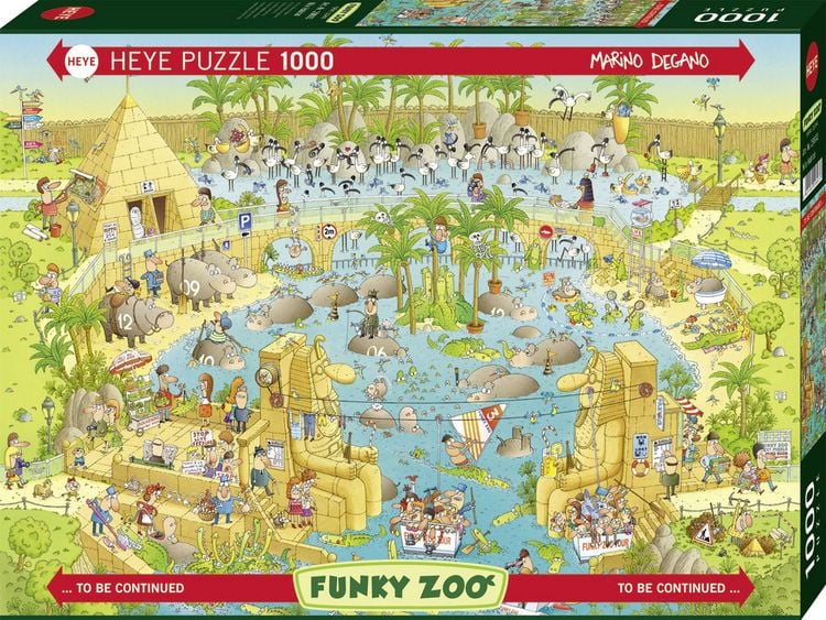 Bild vom Artikel Heye - Standardpuzzle 1000 Teile - Degano Zoo Nile Habitat vom Autor Marino Degano