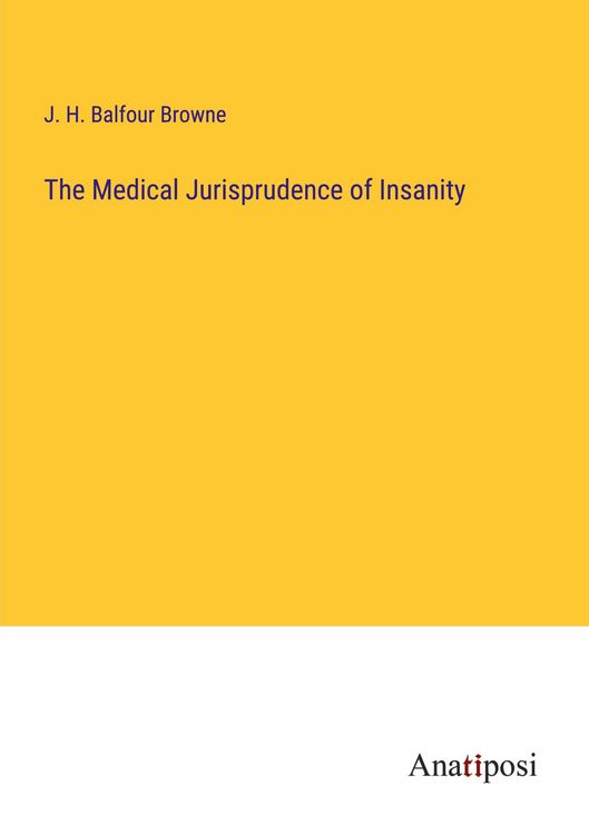 Produktbild: The Medical Jurisprudence of Insanity