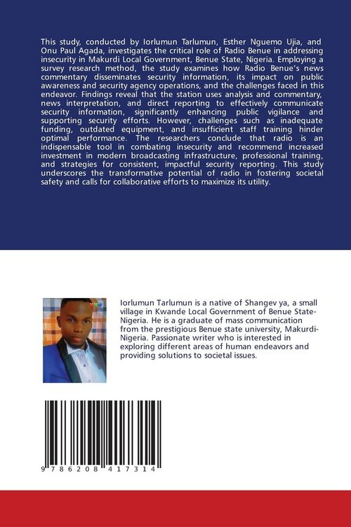 Produktbild: Contributions Of Radio in the Fight Against Insecurity