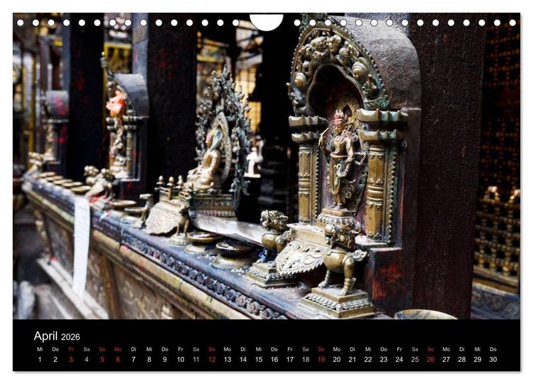 Produktbild: Nepal-Das Kathmandu-Tal nach dem Beben (Wandkalender 2026 DIN A4 quer), CALVENDO Monatskalender
