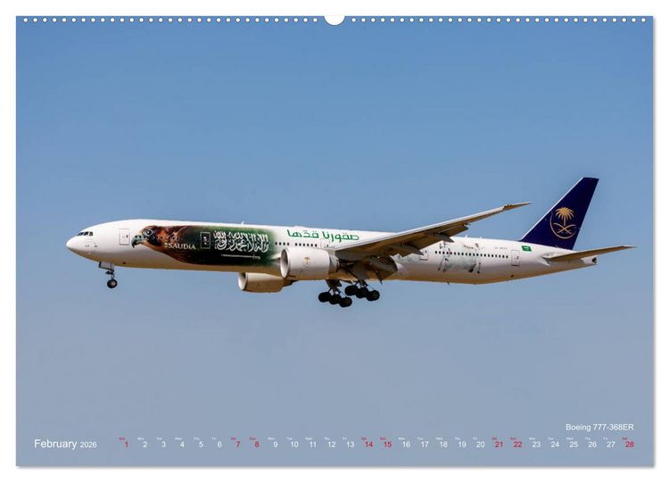 Produktbild: Airliners of the Middle East (High Quality Premium Wall Calendar 2026 DIN A2 landscape),CALVENDO 12 Month Wall Calendar