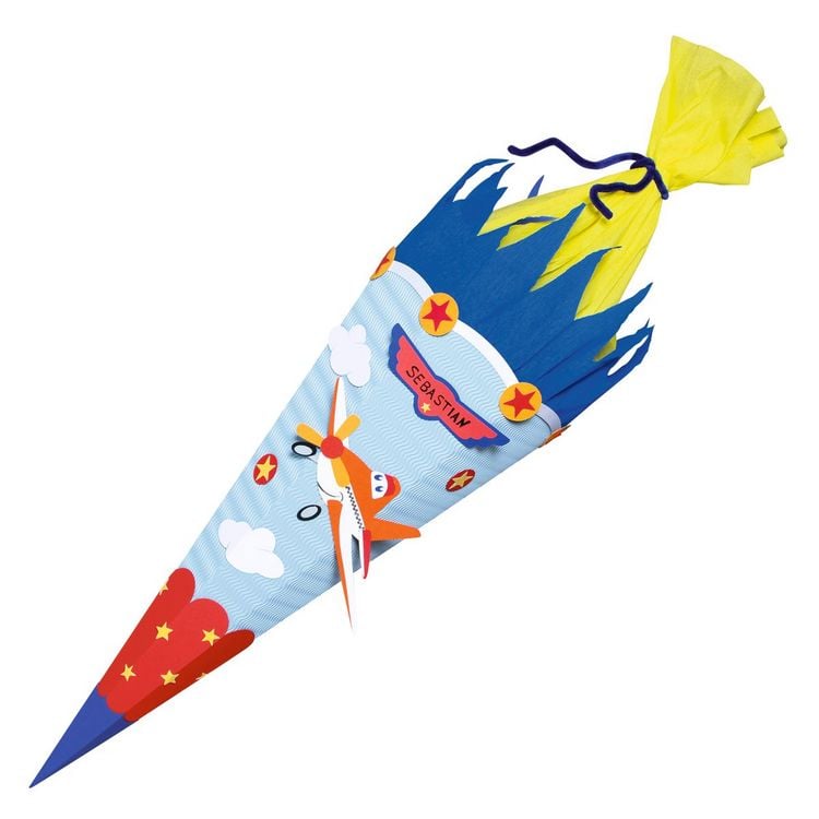 Produktbild: Schult&uuml;ten-Bastelset "Flugzeug"