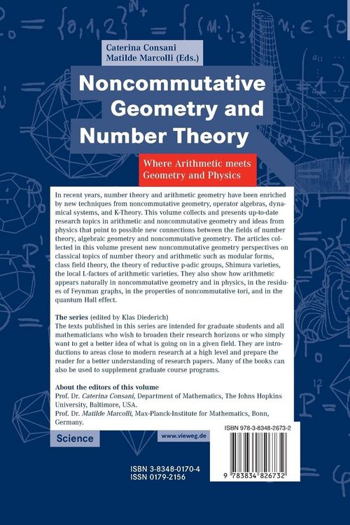 Produktbild: Noncommutative Geometry and Number Theory