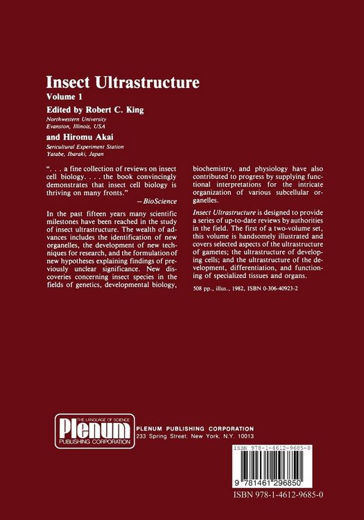 Produktbild: Insect Ultrastructure