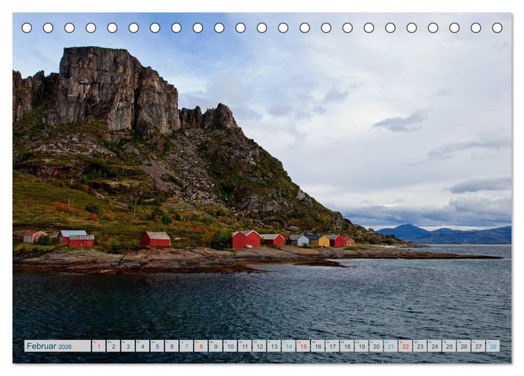Produktbild: Norwegen - Hurtigruten (Tischkalender 2026 DIN A5 quer), CALVENDO Monatskalender