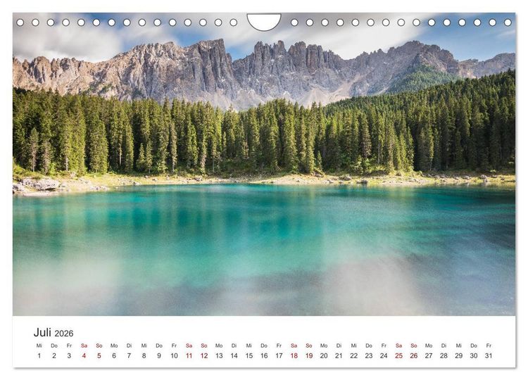 Produktbild: Berge und Seen - Die Perlen der Natur (Wandkalender 2026 DIN A4 quer), CALVENDO Monatskalender