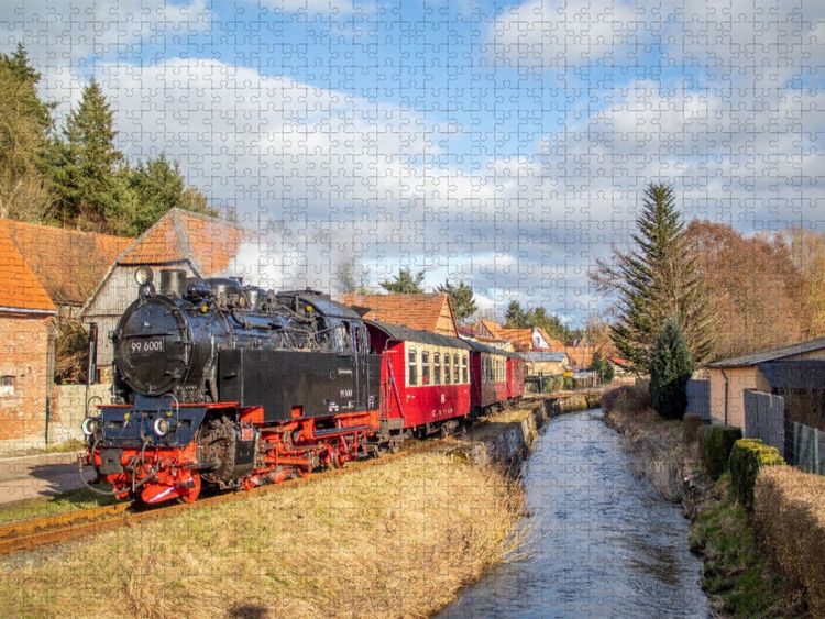 Produktbild: CALVENDO Puzzle 99 6001 der Selketalbahn in Stra&szlig;berg | 1000 Teile Lege-Gr&ouml;&szlig;e 64x48cm Foto-Puzzle f&uuml;r gl&uuml;ckliche Stunden