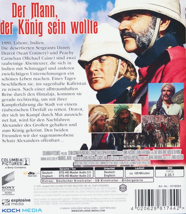 Produktbild: Der Mann, der K&ouml;nig sein wollte (The man who would be king)