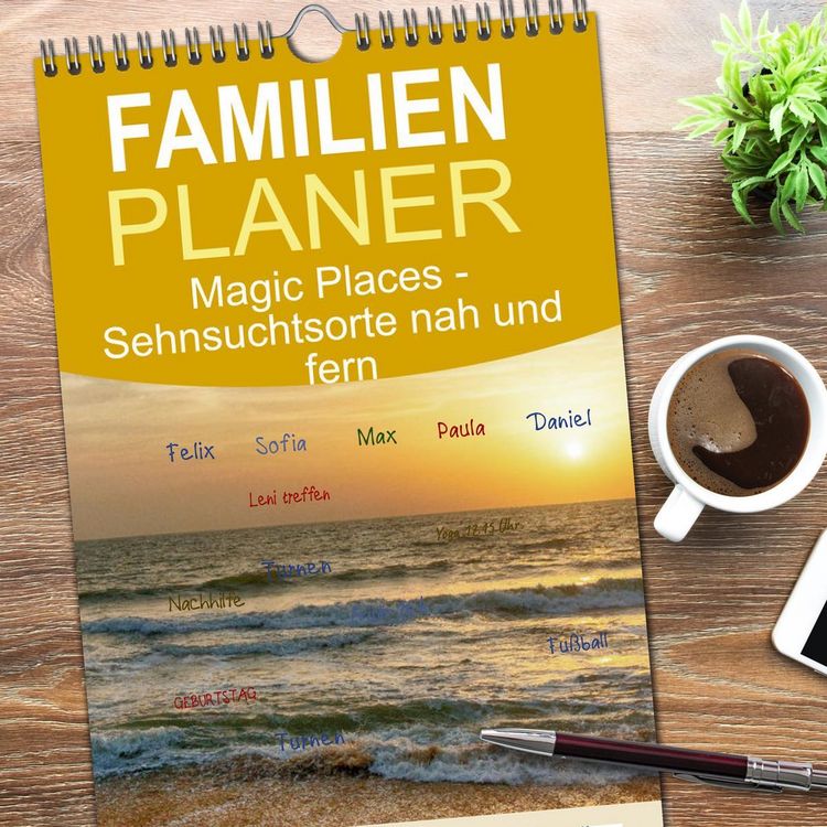 Produktbild: Familienplaner 2026 - Magic Places - Sehnsuchtsorte nah und fern mit 5 Spalten (Wandkalender, 21 x 45 cm) CALVENDO