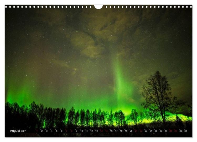Produktbild: Aurora in Alaska (Wandkalender 2027 DIN A3 quer), CALVENDO Monatskalender