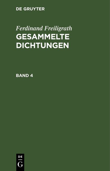 Produktbild: Gesammelte Dichtungen. Band 4