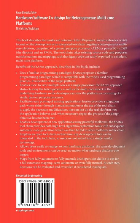 Produktbild: Hardware/Software Co-design for Heterogeneous Multi-core Platforms