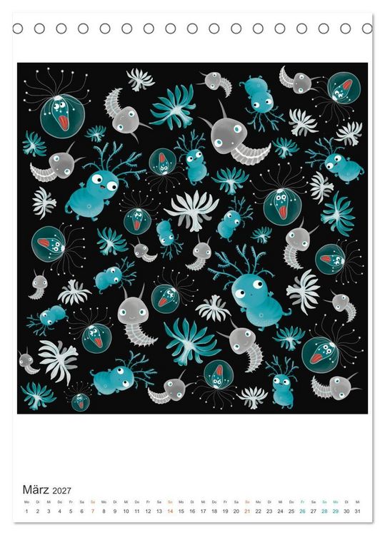 Produktbild: SAVE OUR OCEANS - Ursprung allen Lebens (Tischkalender 2027 DIN A5 hoch), CALVENDO Monatskalender