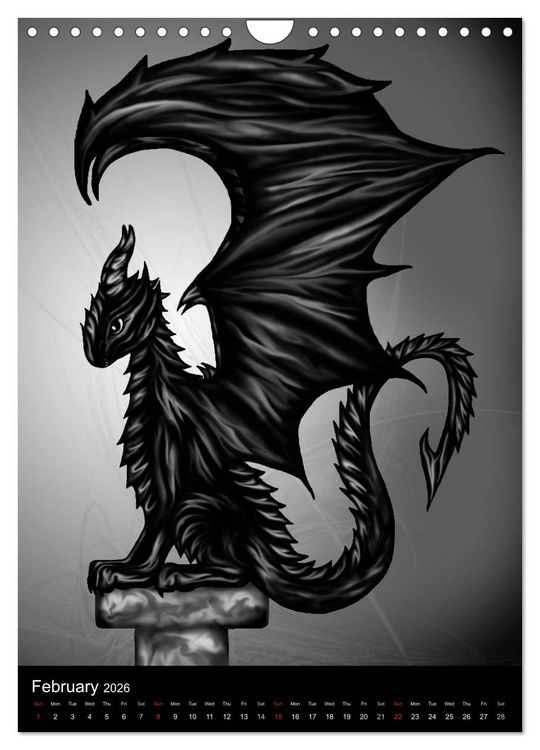 Produktbild: Dragons (Wall Calendar 2026 DIN A4 portrait), CALVENDO 12 Month Wall Calendar