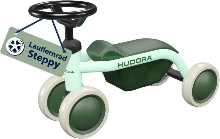 Produktbild: HUDORA 10913 - Laufrad Steppy 6 mint, Lauflernrad f&uuml;r Kinder von 73-80 cm, Sitzh&ouml;he: 22,5 cm