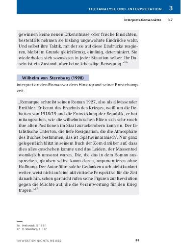 Produktbild: Im Westen nichts Neues von Erich Maria Remarque - Textanalyse und Interpretation
