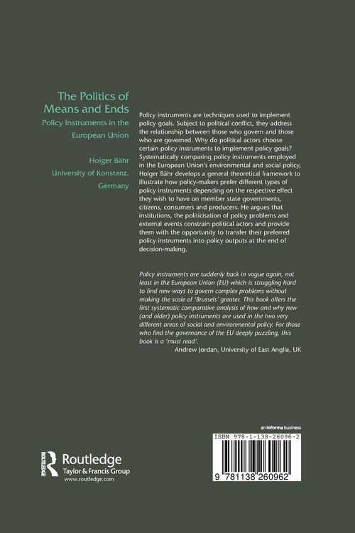 Produktbild: The Politics of Means and Ends