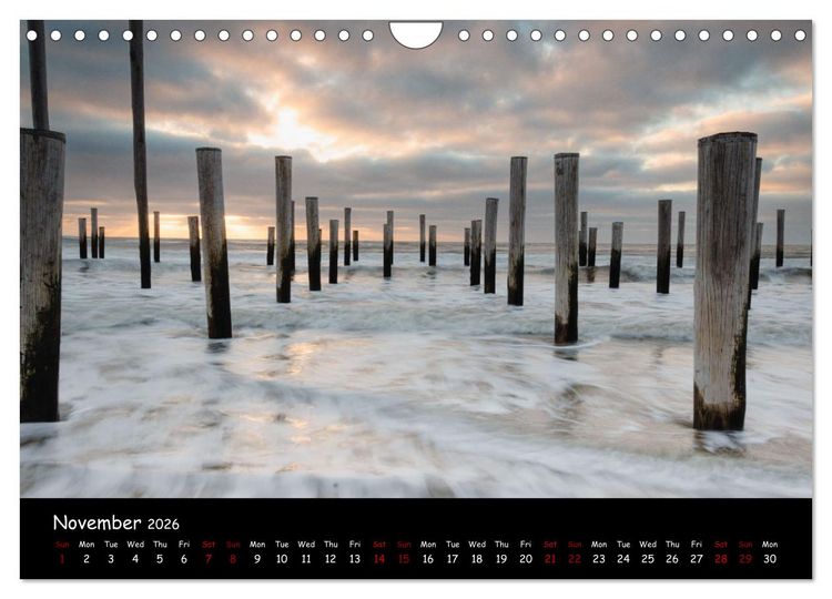 Produktbild: Moody calendar (Wall Calendar 2026 DIN A4 landscape), CALVENDO 12 Month Wall Calendar