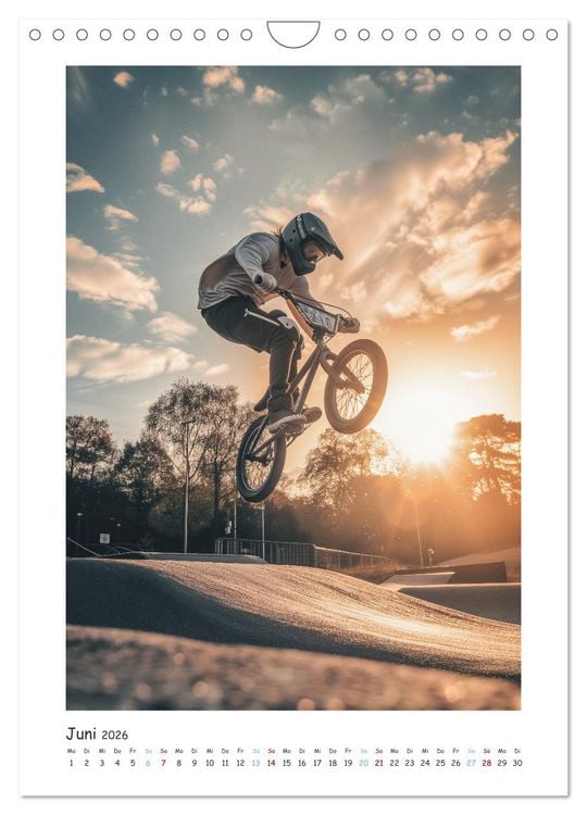 Produktbild: BMX Action (Wandkalender 2026 DIN A4 hoch), CALVENDO Monatskalender