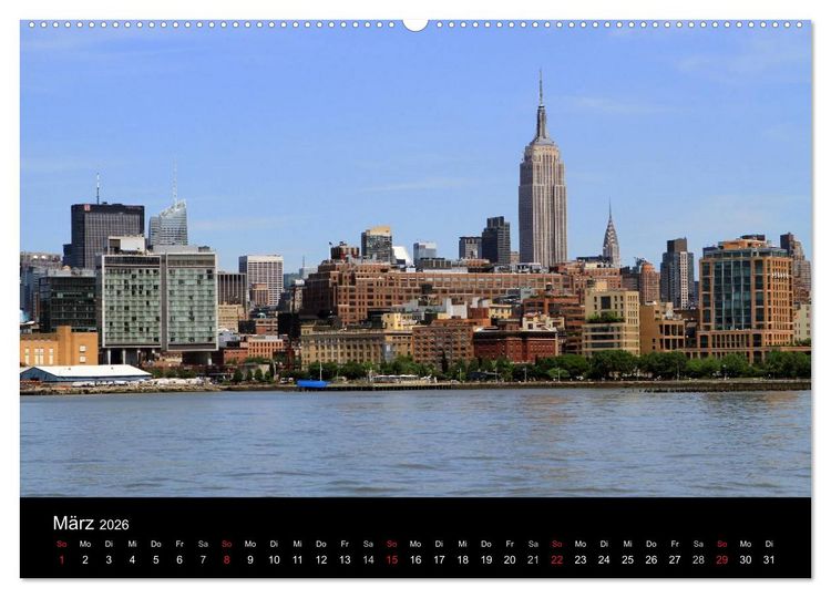 Produktbild: New York City (Wandkalender 2026 DIN A2 quer), CALVENDO Monatskalender