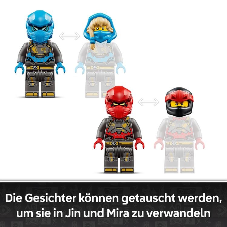 Produktbild: LEGO NINJAGO 71870 Die Zwillings-Titanmechs, Actionfiguren zum Bauen, Spielen und Ausstellen