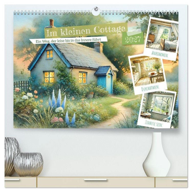 Produktbild: Im kleinen Cottage (hochwertiger Premium Wandkalender 2027 DIN A2 quer), Kunstdruck in Hochglanz