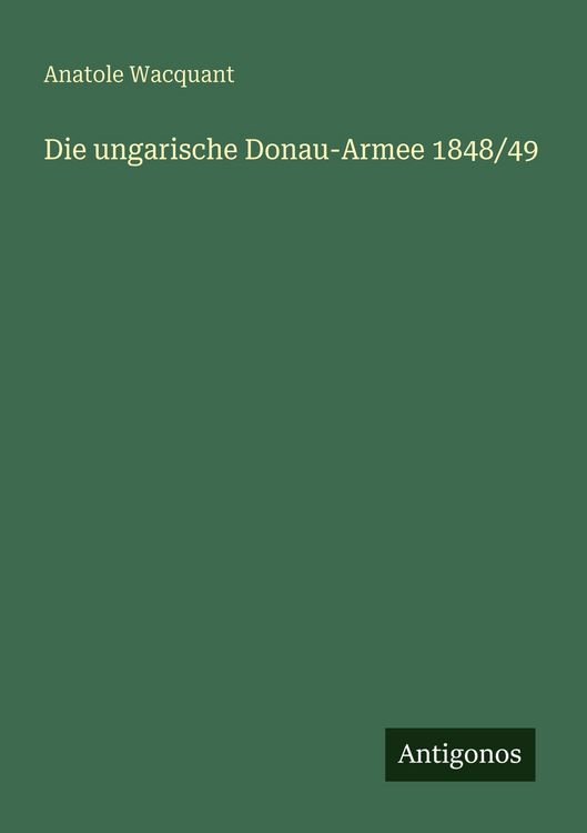 Produktbild: Die ungarische Donau-Armee 1848/49