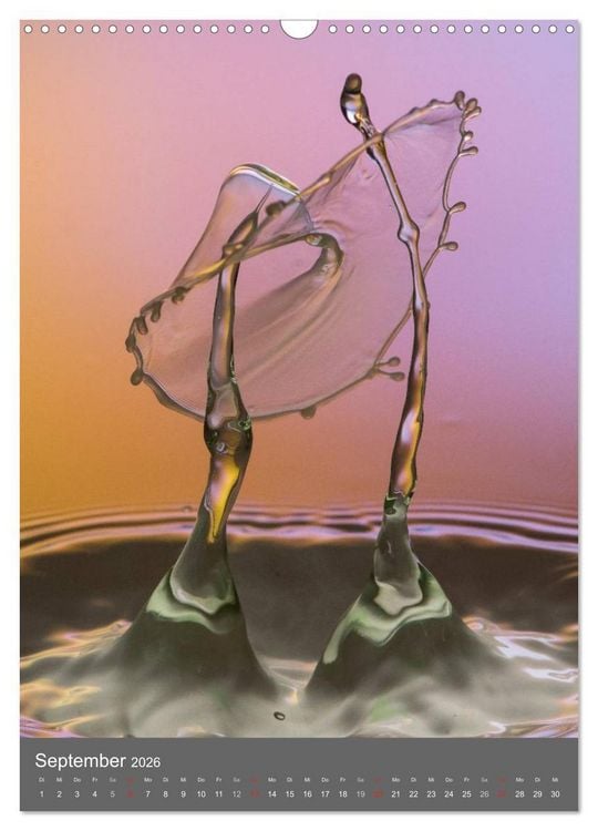 Produktbild: Liquid Art, Highspeed Tropfenfotografie (Wandkalender 2026 DIN A3 hoch), CALVENDO Monatskalender