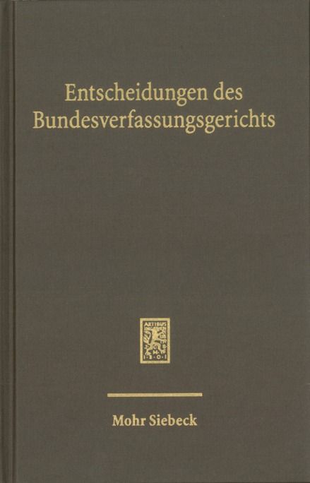 Produktbild: Entscheidungen des Bundesverfassungsgerichts (BVerfGE)
