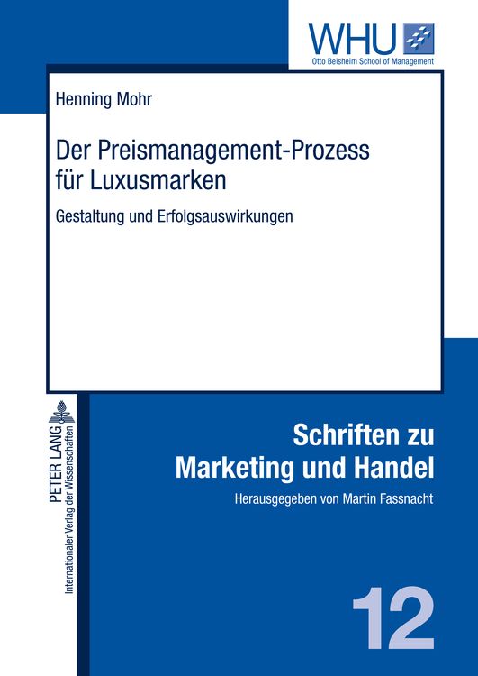 Bild vom Artikel Der Preismanagement-Prozess für Luxusmarken vom Autor Henning Mohr