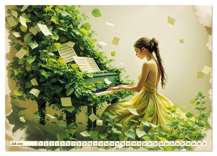 Produktbild: Piano der Tr&auml;ume (Wandkalender 2026 DIN A3 quer), CALVENDO Monatskalender