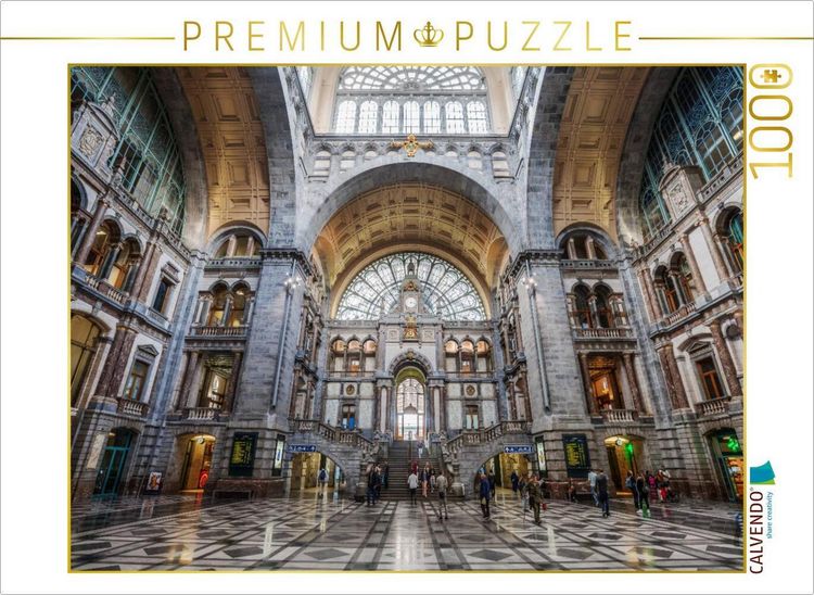Produktbild: CALVENDO Puzzle Historischer Bahnhof | 1000 Teile Lege-Gr&ouml;&szlig;e 64x48cm Foto-Puzzle f&uuml;r gl&uuml;ckliche Stunden