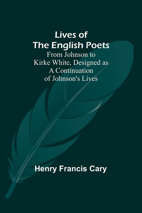 Produktbild: Lives of the English Poets