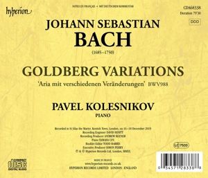 Produktbild: Goldberg-Variationen BWV 988
