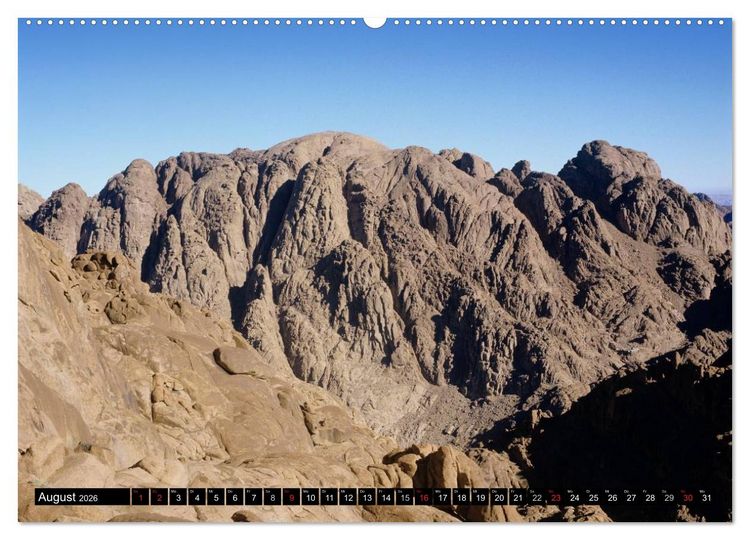 Produktbild: Sinai - Landschaft aus Fels und Sand (Wandkalender 2026 DIN A2 quer), CALVENDO Monatskalender