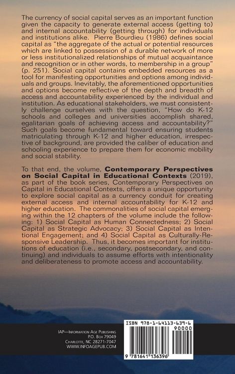 Produktbild: Contemporary Perspectives on Social Capital in Educational Contexts (hc)