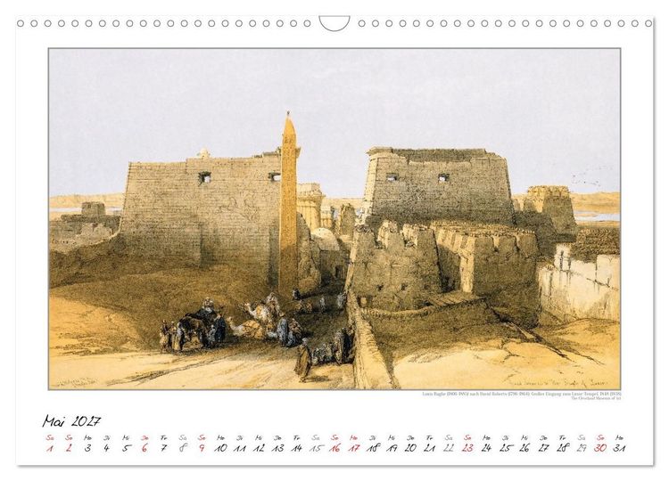 Produktbild: &Auml;gypten um 1840. David Roberts - Louis Haghe. Kunstkalender (Wandkalender 2027 DIN A3 quer), CALVENDO Monatskalender