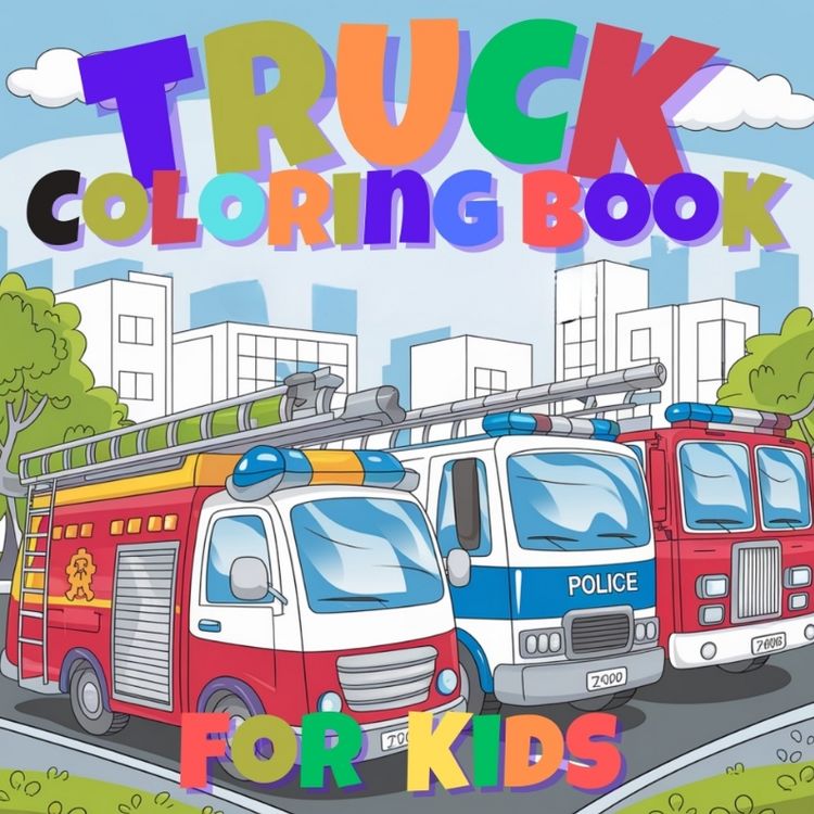 Produktbild: Fun Trucks Coloring Book for Kids