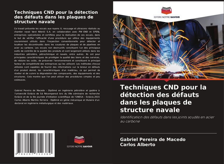 Produktbild: Techniques CND pour la d&eacute;tection des d&eacute;fauts dans les plaques de structure navale