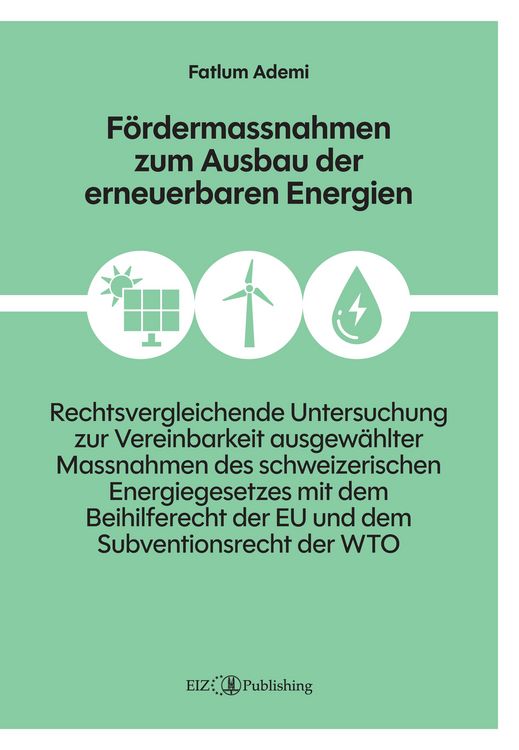 Produktbild: F&ouml;rdermassnahmen zum Ausbau der erneuerbaren Energien