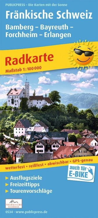 Produktbild: Fr&auml;nkische Schweiz, Bamberg - Bayreuth, Forchheim - Erlangen 1:100 000