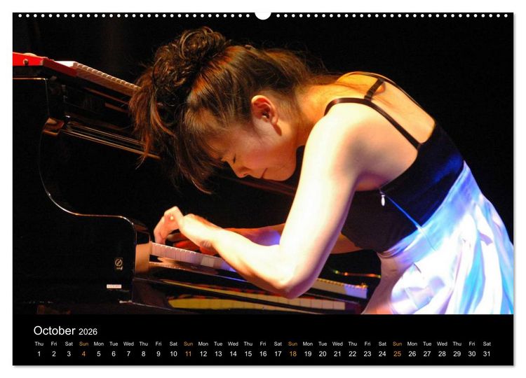 Produktbild: Jazz Pianists 2026 (High Quality Premium Wall Calendar 2026 DIN A2 landscape),CALVENDO 12 Month Wall Calendar
