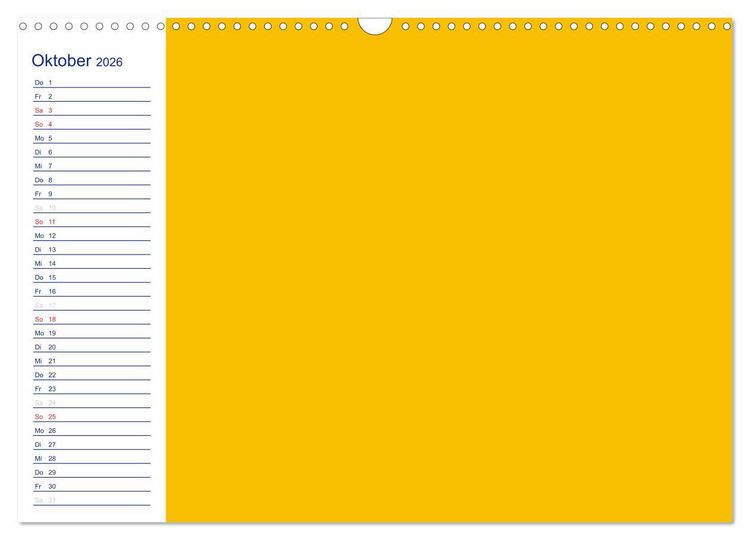 Produktbild: Farbiger Bastelkalender (Wandkalender 2026 DIN A3 quer), CALVENDO Monatskalender