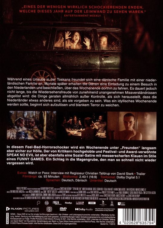 Produktbild: Speak No Evil (2022)