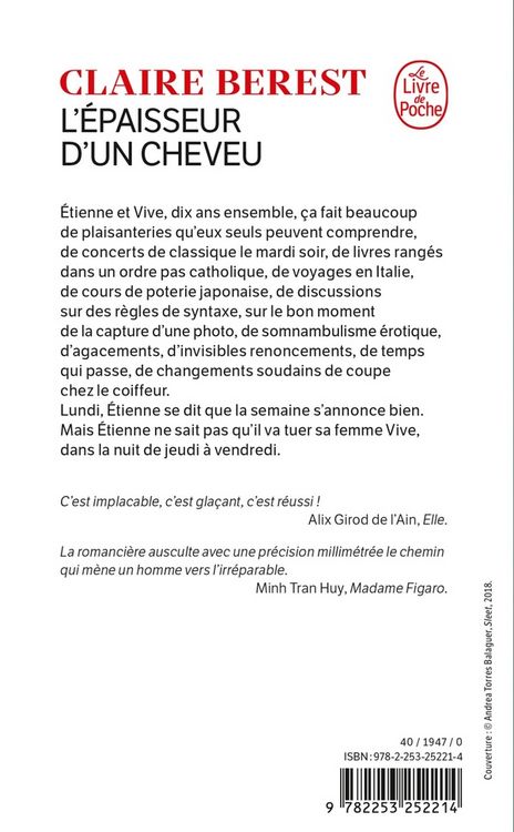Produktbild: L'&eacute;paisseur d'un cheveu