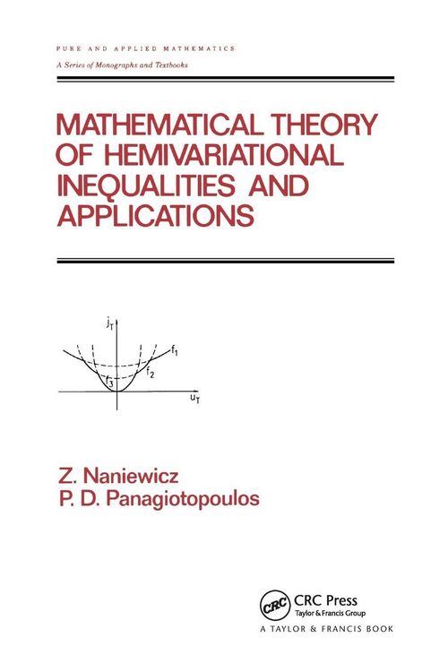 Produktbild: Mathematical Theory of Hemivariational Inequalities and Applications