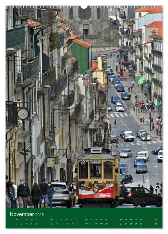 Produktbild: Farbiges Porto (Wandkalender 2026 DIN A2 hoch), CALVENDO Monatskalender